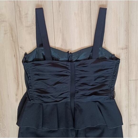 Jill Stuart Peplum Black Silk Bodice Dress 10 NWT - Picture 7 of 16